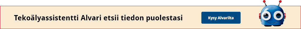 Tekoälyassistentti Alvari etsii tiedon puolestasi